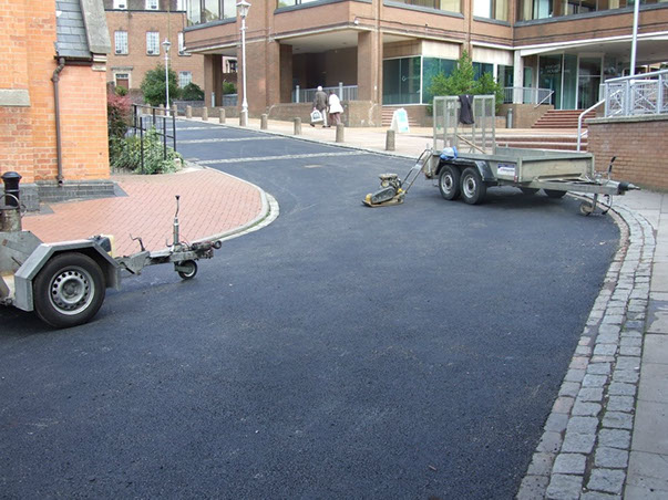 Tarmac Surfacing Works, Road Markings, R W Services