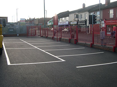 Tarmac Surfacing Works, Road Markings, R W Services