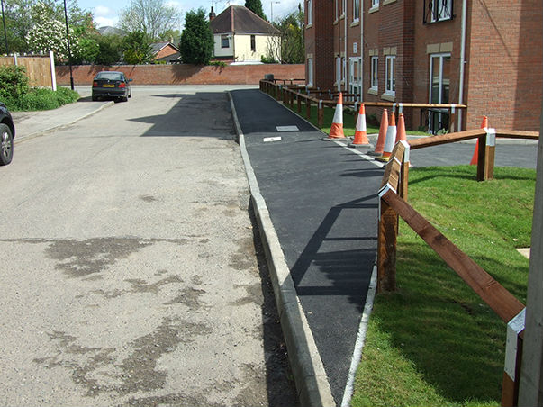Tarmac Surfacing Works, Road Markings, R W Services, Turfing, 278 Works