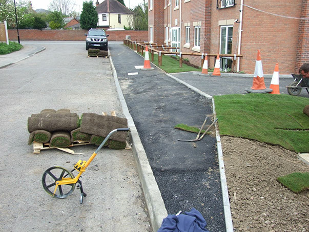 Tarmac Surfacing Works, Road Markings, R W Services, Turfing, 278 Works